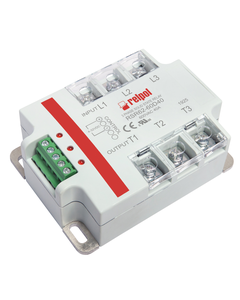 Przekaźnik półprzewodnikowy 3-fazowy RSR62-60D40, 40A wyj. 24-660V AC, ster. 4-32V DC, zał. w zerze
