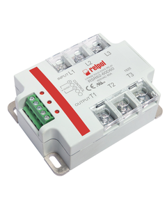 Przekaźnik półprzewodnikowy 3-fazowy RSR62-60D60, 60A wyj. 24-660V AC, ster. 4-32V DC, zał. w zerze