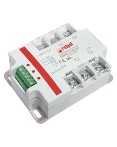 Przekaźnik półprzewodnikowy 3-fazowy RSR62-60D80, 80A wyj. 24-660V AC, ster. 4-32V DC, zał. w zerze