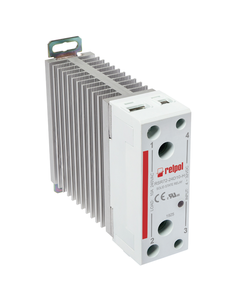 Przekaźnik półprzewodnikowy z radiatorem RSR72-24D10-H, 10A wyj. 24-280V AC, ster. 4-32V DC, zał. w zerze