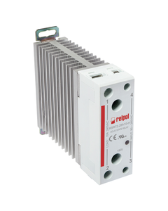 Przekaźnik półprzewodnikowy z radiatorem RSR72-28A10-H, 10A wyj. 24-280V AC, ster. 90-280V AC, zał. w zerze