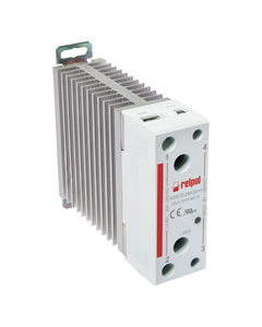 Przekaźnik półprzewodnikowy z radiatorem RSR72-28A30-H, 30A wyj. 24-280V AC, ster. 90-280V AC, zał. w zerze