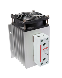 Przekaźnik półprzewodnikowy z radiatorem RSR72-28A75-H, 75A wyj. 24-280V AC, ster. 90-280V AC, zał. w zerze