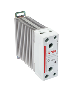 Przekaźnik półprzewodnikowy z radiatorem RSR72-48A20-H, 20A wyj. 24-530V AC, ster. 90-280V AC, zał. w zerze