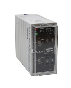 Przekaźnik czasowy RTx-170 220/230V, 2P zwłoczne, 220-230V AC/DC, czas 0.001s-99h