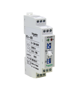 Przekaźnik czasowy RTx-420 24-230V, 2P zwłoczne lub 1P zwłoczny +1P bezzwłoczny, 24-230V AC/DC, czas 0.01-100h