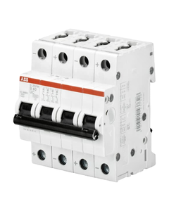 Wyłącznik nadprądowy S204M-C0,5UC, 4P char. C  0.5A, 10kA AC/DC