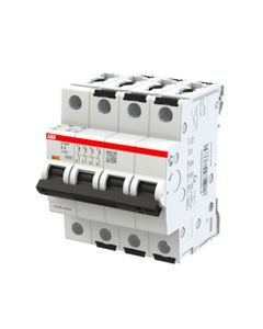 Wyłącznik nadprądowy S304P-D4, 4P char. D 4A, 25kA AC