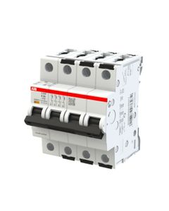 Wyłącznik nadprądowy S304P-K6, 4P char. K 6A, 25kA AC