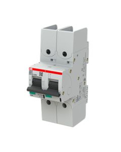 Wyłącznik nadprądowy S802P-K100-R, 2P char. K 100A, 50kA, zaciski pierścieniowe