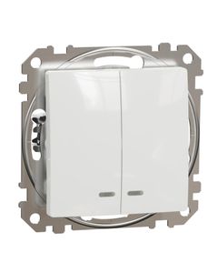 Sedna Design, Łącznik świecznikowy SDD111105L, z podświetleniem, biały, bez ramki