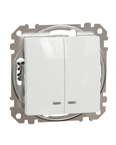 Sedna Design, Łącznik świecznikowy SDD111105L, z podświetleniem, biały, bez ramki