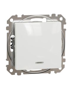 Sedna Design, Łącznik schodowy SDD111106L, z podświetleniem, biały, bez ramki