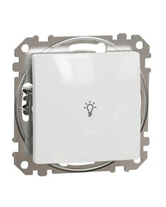 Sedna Design, Przycisk światło SDD111132, biały, bez ramki