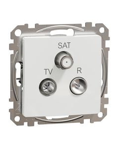 Sedna Design, Gniazdo RTV/SAT SDD111481, końcowe (4dB), białe, bez ramki