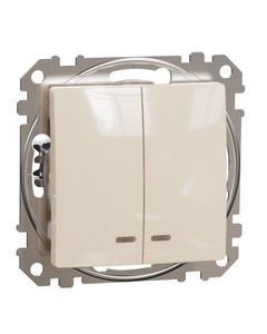 Sedna Design, Łącznik świecznikowy SDD112105L, z podświetleniem, beżowy, bez ramki