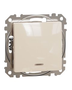 Sedna Design, Łącznik schodowy SDD112106L, z podświetleniem, beżowy, bez ramki