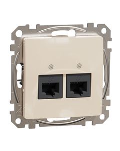 Sedna Design, Gniazdo komputerowe SDD112452, beżowe, bez ramki