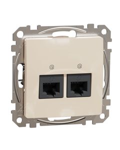 Sedna Design, Gniazdo komputerowe SDD112462, beżowe, bez ramki