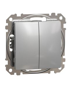Sedna Design, Łącznik podwójny schodowy SDD113108, srebrne aluminum, bez ramki