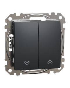 Sedna Design, Łącznik żaluzjowy SDD114114, antracytowy czarny, bez ramki