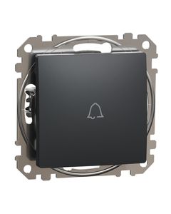 Sedna Design, Przycisk dzwonek SDD114131, antracytowy czarny, bez ramki