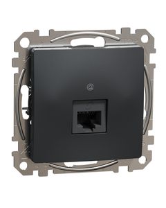 Sedna Design, Gniazdo komputerowe SDD114451, antracytowe, bez ramki