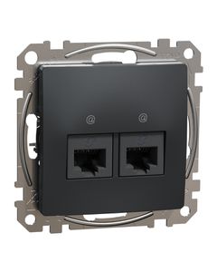 Sedna Design, Gniazdo komputerowe SDD114462, antracytowe, bez ramki