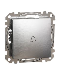Sedna Design, Przycisk dzwonek SDD170131, szczotkowane aluminium, bez ramki