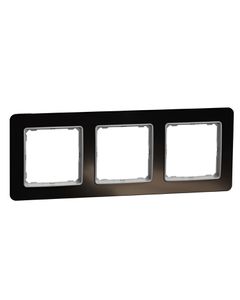 Sedna Design, Ramka 3-krotna SDD361803, szkło czarne