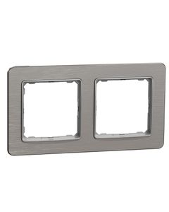 Sedna Design, Ramka 2-krotna SDD370802, szczotkowane aluminium