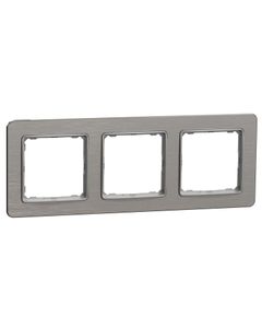 Sedna Elements, Ramka 3-krotna SDD370803, szczotkowane aluminium