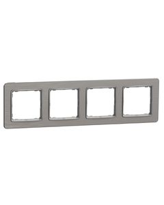 Sedna Design, Ramka 4-krotna SDD370804, szczotkowane aluminium