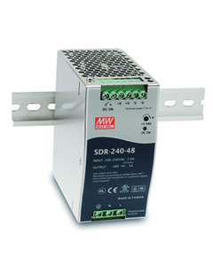Zasilacz impulsowy SDR-240-24, 240W, 24VDC 10A, zasil. 88-264VAC, ob. metal