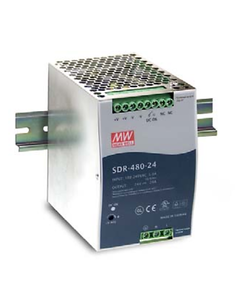 Zasilacz impulsowy SDR-480P-24, 480W, 48VDC 10A, zasil. 100-240VAC, ob. metal