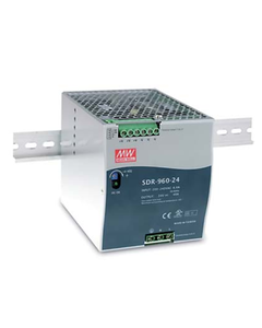 Zasilacz impulsowy SDR-960-24, 960W, 24VDC 40A, zasil. 180-264VAC, ob. metal