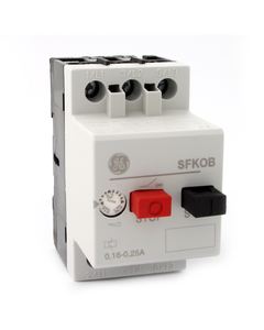 Wyłącznik silnikowy SFK0B, 0.16-0.25A, 0.06kW, Icu 65kA, ster. przyciskami