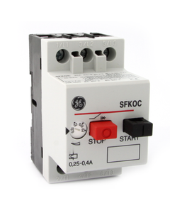 Wyłącznik silnikowy SFK0C, 0.25-0.4A, 0.09kW, Icu 65kA, ster. przyciskami