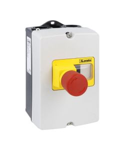 Obudowa natablicowa SM1Z1712P, IP65 do SM1P, szer. 100mm z przyciskiem awaryjnego zatrzymania