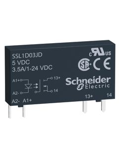 Przekaźnik półprzewodnikowy miniaturowy SSL1D03BD, 3.5A wyj. 1-24V DC, ster. 15-30V DC, zał. w DC