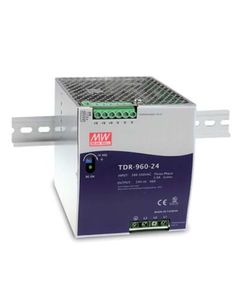 Zasilacz impulsowy 3-faz. TDR-960-24, 960W, 24VDC 40A, zasil. 3x340-550V AC, ob. metal