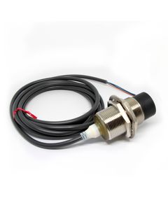 Czujnik indukcyjny GX-230MLKA-P, M30 Sn-30mm, 10-30V DC, PNP NO, czoło niewbudowane, 3-przew. kabel 2m, mosiądz nikl. L7...
