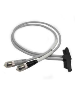 Zestaw kabli 0,5m SFD-CB05-S, 5-żyłowe do kurtyn bezpieczeństwa SF4D, z wtyczką i konektorem M12 5P