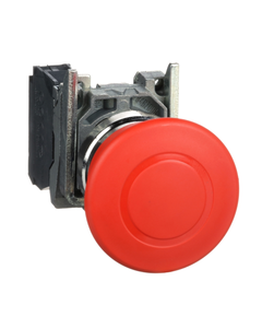 Przycisk dłoniowy bezpieczeństwa XB4BT842 czerwony, 1NC, działanie zapadkowe, odblokowanie przez odciągnięcie