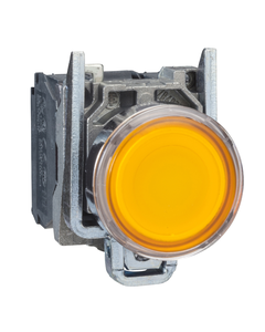Przycisk podświetlany XB4BW35G5 żółty, 110V AC, 1NO+1NC, monostabilny