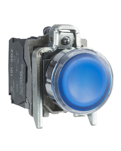 Przycisk podświetlany XB4BW36G5 niebieski, 110V AC, 1NO+1NC, monostabilny
