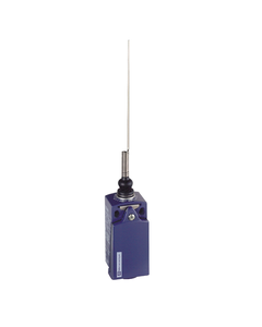 Łącznik krańcowy XCKD2106P16, 1NO+1NC migowe, sprężyna z prętem stalowym o łącznej dług. 142mm, metal IP66, M16