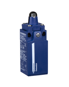 Łącznik krańcowy XCKN2103G11, 1NO+1NC migowe, trzpień wciskany z rolką plastikową fi 11, plastik  IP65, PG11