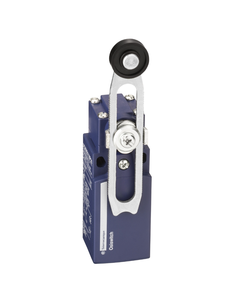 Łącznik krańcowy XCKN2145G11, 1NO+1NC migowe, dźwignia regulowana z rolką z tworzywa fi 19, plastik  IP65, PG11