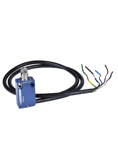 Łącznik krańcowy XCMD2102L3, 1NO+1NC migowe, trzpień z rolką metalową, metal IP66, kabel 3m